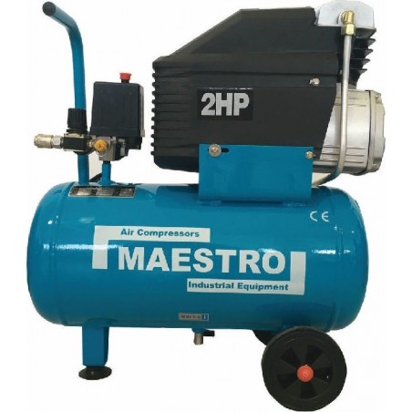 MAC-24 Αεροσυμπιεστής Μονομπλόκ με Λάδι 24 Lt