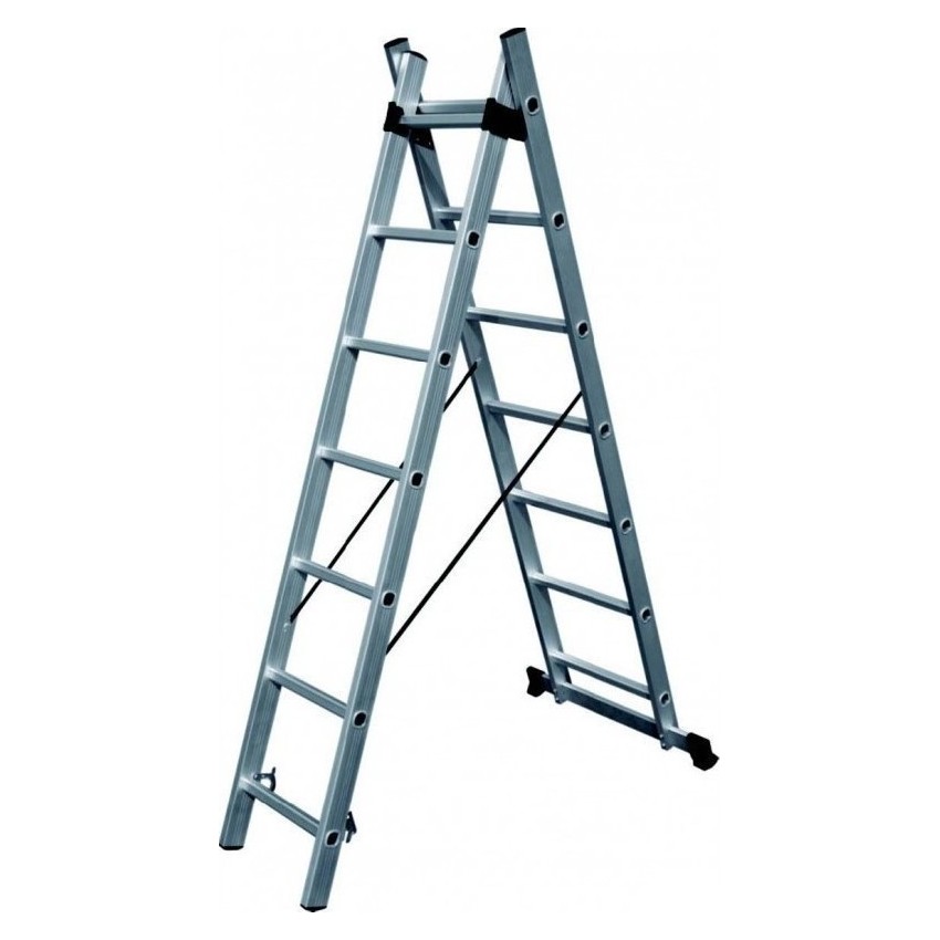 SS11 Σκάλα Αλουμινίου Διπλή Επεικτεινόμενη (2x11)