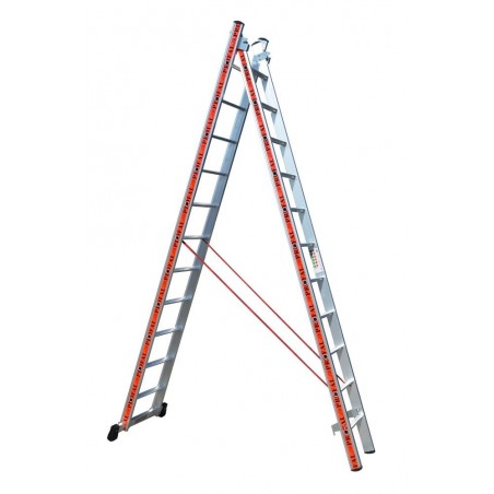 800211 Σκάλα Αλουμινίου Επαγγελματικής χρήσης 2x11