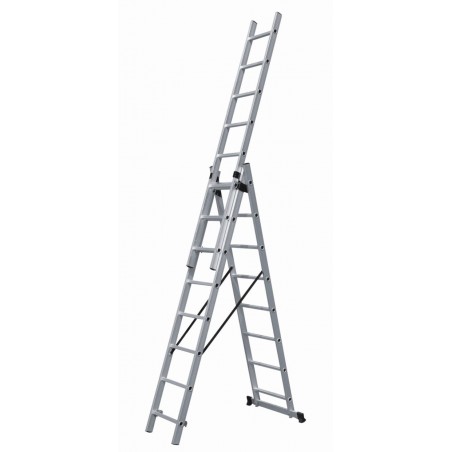 SSS8 Σκάλα Αλουμινίου Τριπλή Επεκτεινόμενη (3x8)