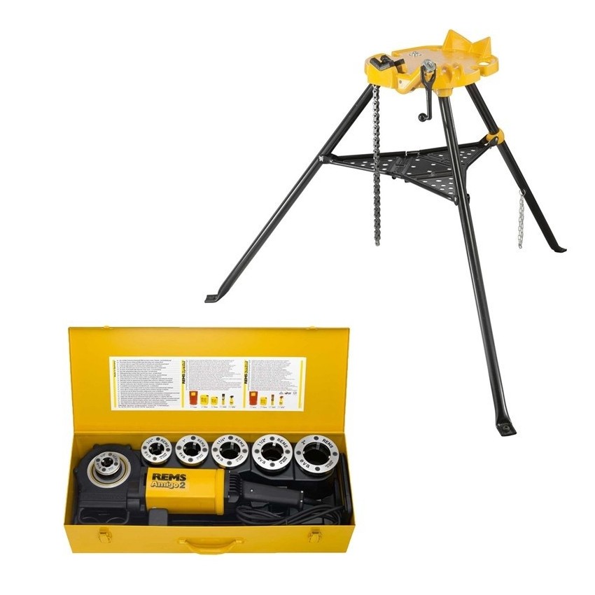 Akku-Amigo 22 V Set R ½ - ¾ -1" Επαναφορτιζόμενος Σπειροτόμος Φορητός 1700W