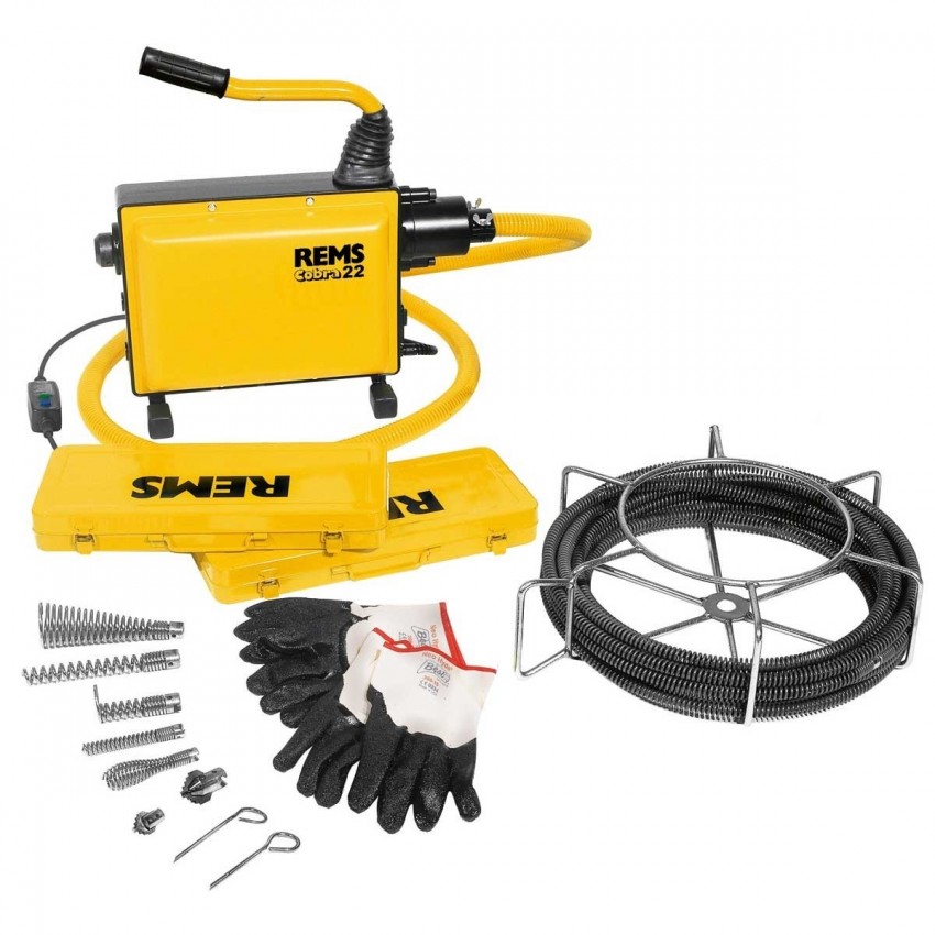 Cobra 22 Set 16 + 22 Ηλεκτρικό Μηχάνημα Καθαρισμού για Σωλήνες 20–150mm
