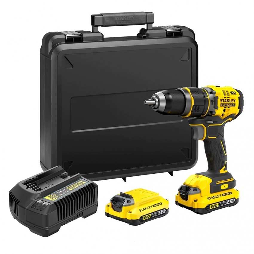 SFMCD721D2K-QW FATMAX® V20 BRUSHLESS 18V Κρουστικό Δραπ/δο (2x2.0Ah)