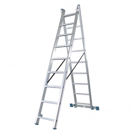 BHL5120 Σκάλα Διπλή Αλουμινίου 2x7