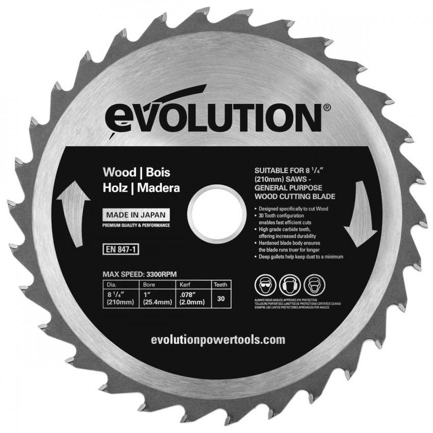 GW210TCT-30 Woodblade Δίσκος Κοπής Ξύλου 210mm