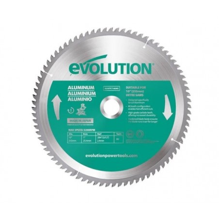 A255TCT-80MS Aluminium Blade Δίσκος Κοπής Αλουμινίου 255mm