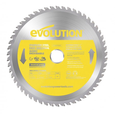 S210TCT-54CS Stainless Blade Δίσκος Κοπής Ανοξείδωτου Χάλυβα 210mm