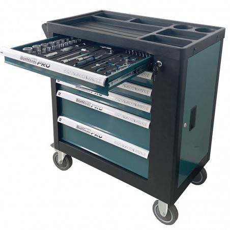 BWR7600SET Εργαλειοφορέας με 6 Συρτάρια & 120 Εργαλεία CR-V