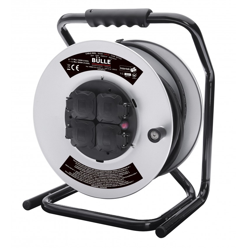 607023 Μπαλαντέζα Καρούλι 4 Θέσεων με Καλώδιο 25m 3x2.5mm