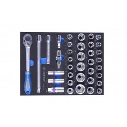 9-4537MRV Σετ Καρυδάκια 1/2'', Καστάνια, Torx θηλυκά 37τμχ