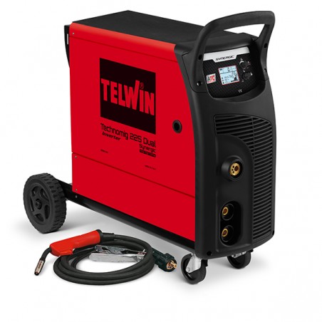 TECHNOMIG 225 DUAL SYNERGIC Ηλεκτροκόλληση Σύρματος Inverter MIG- MAG/FLUX/BRAZING/TIG DC