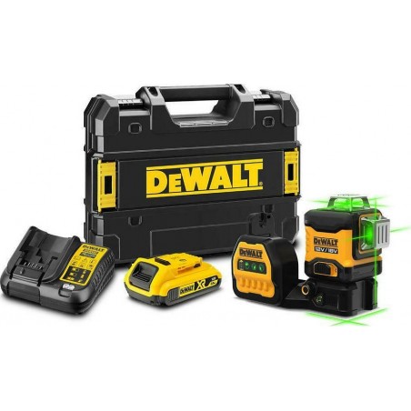 DCE089D1G18-QW Λέιζερ 18V 2.0Ah Li-ion 3 X 360 Σταυρού Πράσινης Γραμμής
