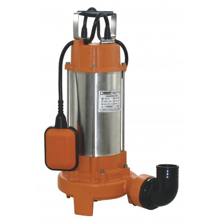 63560 Υποβρύχια Αντλία Λυμάτων INOX με Κοπτήρα 1300W
