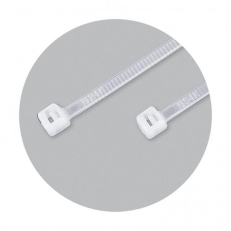 70775 Δεματικά Καλωδίων Λευκά 370mmx4,8mm (100 τεμάχια)