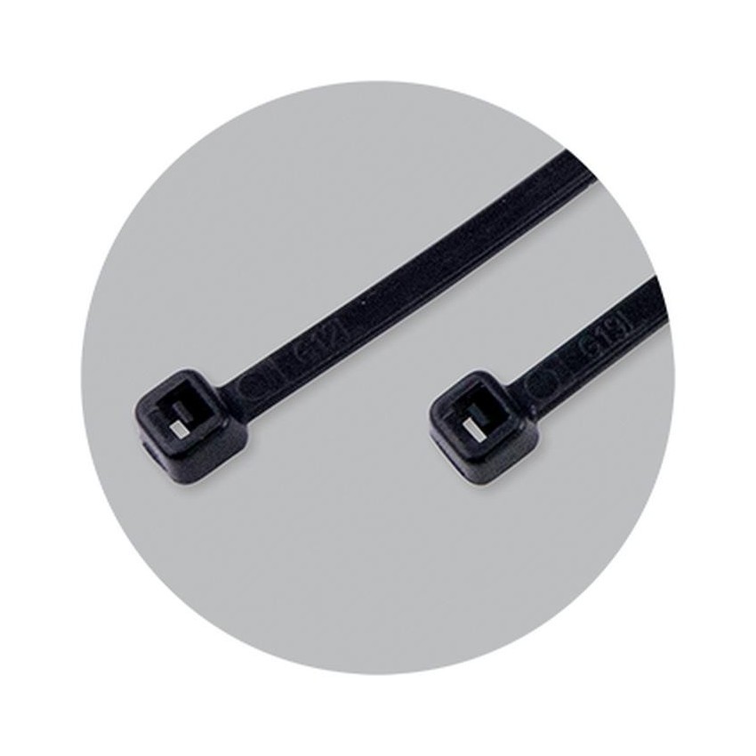70956 Δεματικά Καλωδίων Μαύρα 250mmx7,6mm (100 τεμάχια)