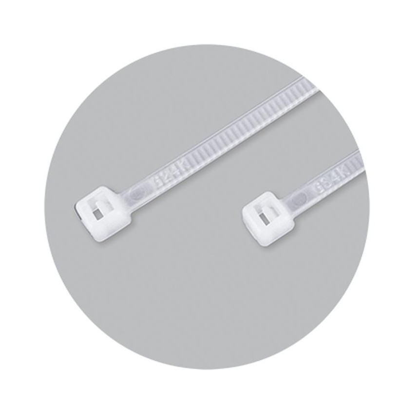 70770 Δεματικά Καλωδίων Λευκά 140mmx3,6mm (100 τεμάχια)