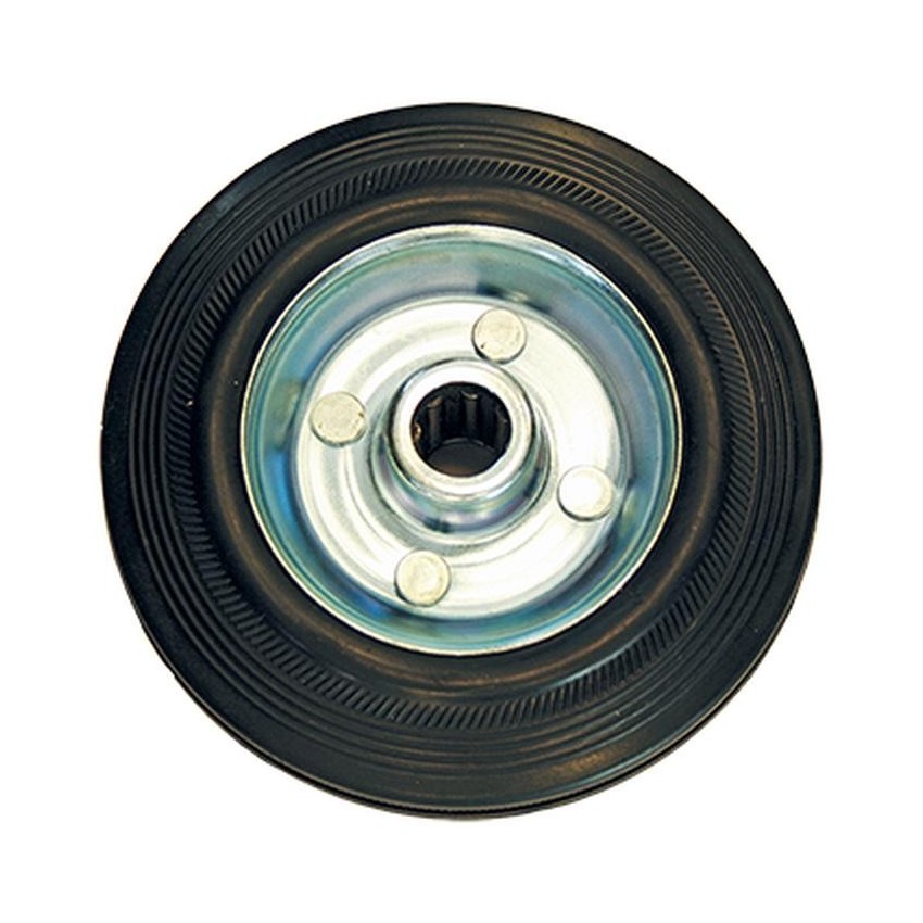 27522 Ρόδα Σκέτη Μαύρη ∅100mm