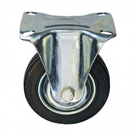 27537 Ρόδα Σταθερή Μαύρη ∅100mm 10x8.5x12.3cm