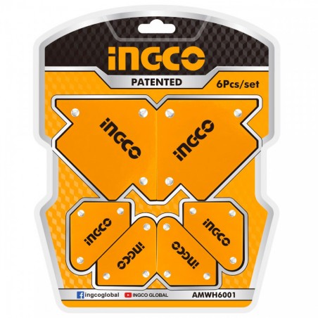 AMWH6001 Σετ 6 τεμάχια Μαγνητική Γωνία Συγκόλλησης 10Lbs/25Lbs