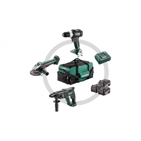 Combo Set 3.1 Μπαταρίας 18V SB 18 LT BL + W 18 L 9-125 Quick + KH 18 LTX 24 (3x5.2Ah)