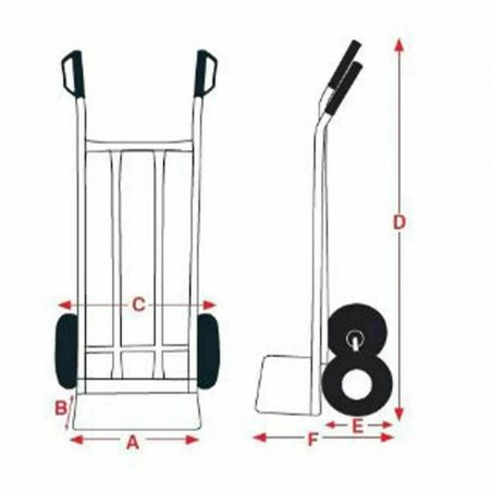 631431 Καρότσι Πτυσσόμενο Μεταφοράς 200Kg