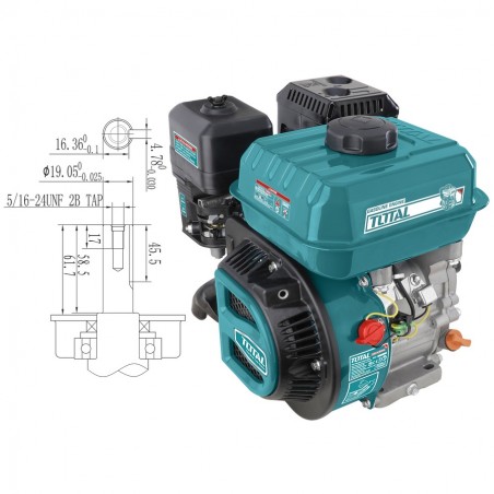 TGEN16811 Κινητήρας Βενζίνης 163cc 5.5HP