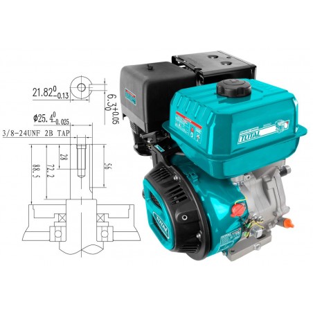 TGEN1881 Κινητήρας Βενζίνης 389cc - 13HP