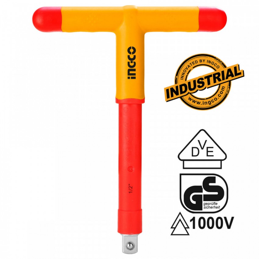 HITH121 Μανέλα με Λαβή Τ 1/2" Ηλεκτρολόγου VDE