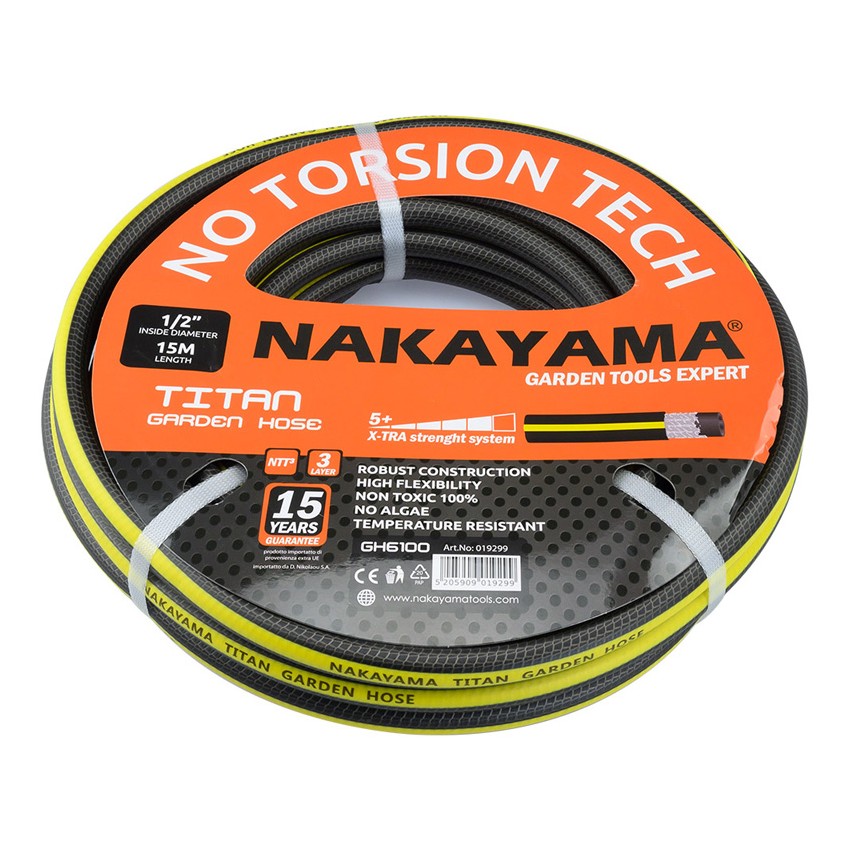 GH6100 Λάστιχο Titan 3 Επιστρώσεις 1/2'' 15m
