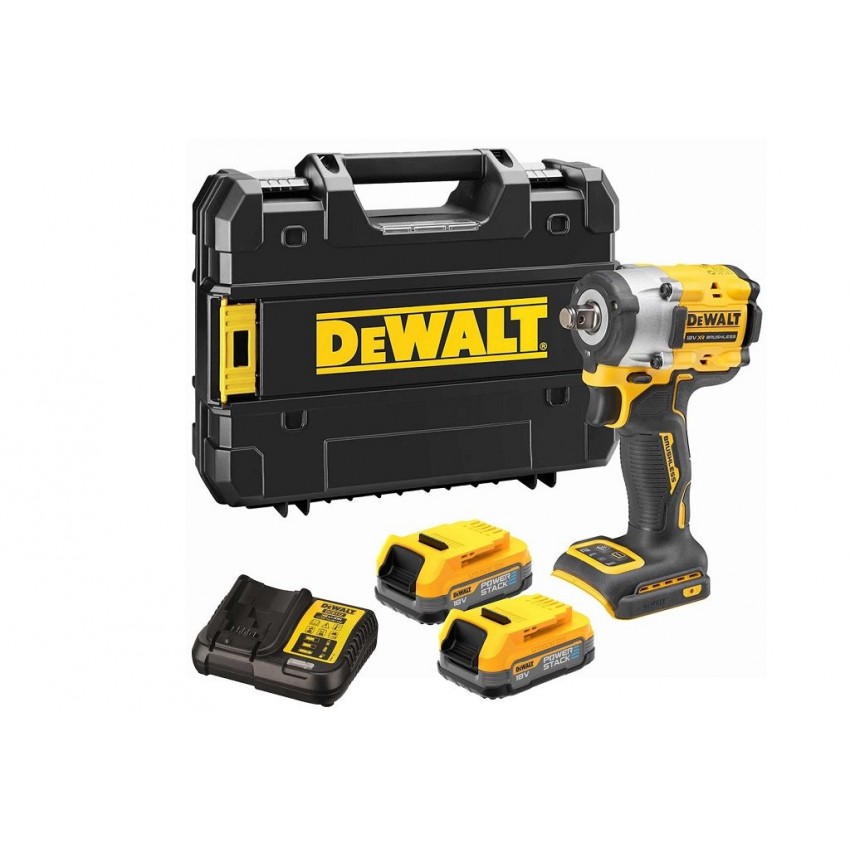 DCF921E2T Powerstack Μπουλονόκλειδο Μπαταρίας Compact 1/2'' 18V (2x2.0Ah)