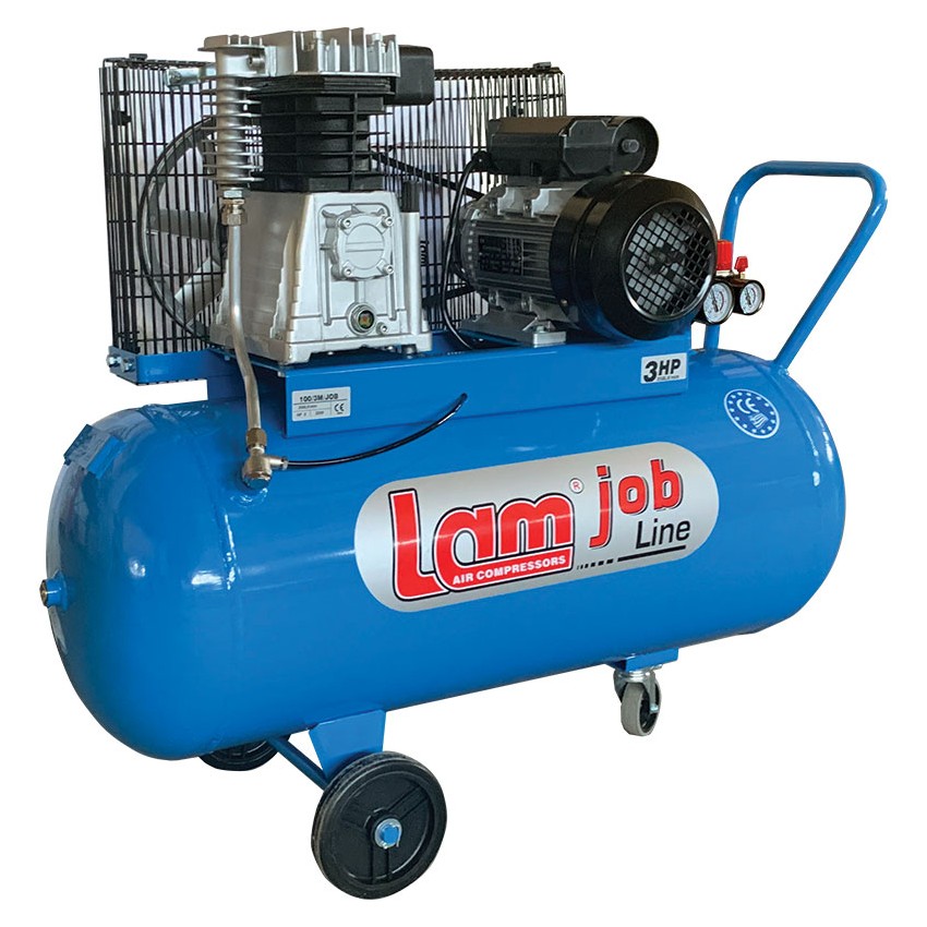 100/3M/JOB Αεροσυμπιεστής με Ιμάντα Δικύλινδρος 3.0Hp