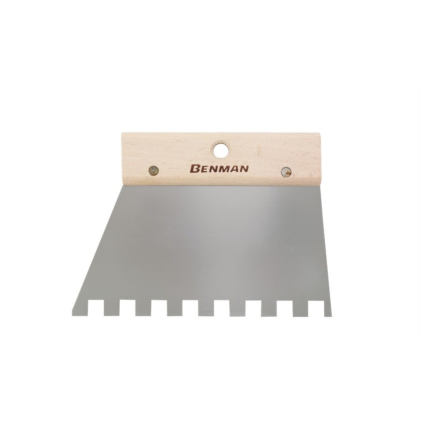 Σπάτουλα Inox Πλακάδων με Τετράγωνο Δόντι 6x6mm
