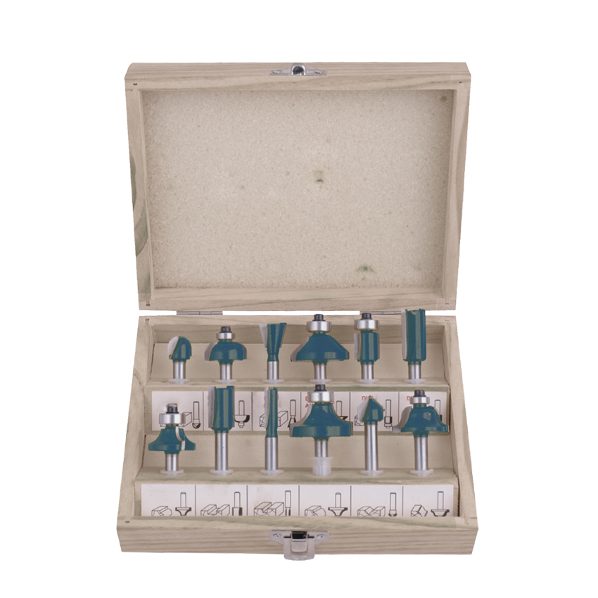 BHT1615 Σετ Φρέζες Ρούτερ 6mm 12 Τεμαχίων