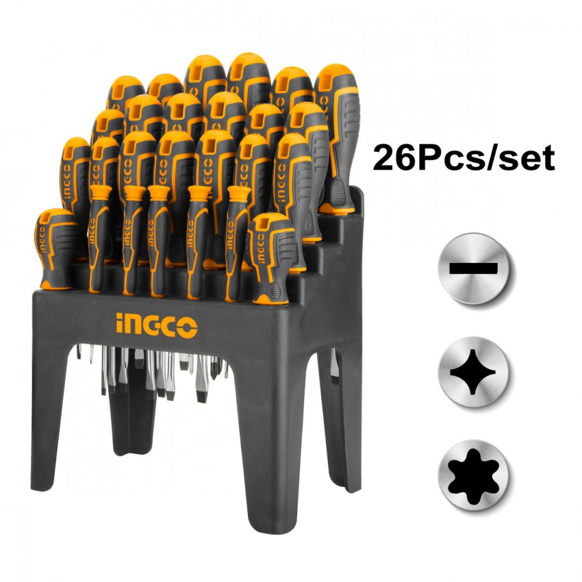 HKSD2628 Σετ Κατσαβίδια σε Stand 26 Τεμάχια