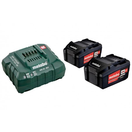 Set Φόρτισης 18V Φορτιστής ASC 55 + 2x4.0Ah Μπαταρίες Li-Power