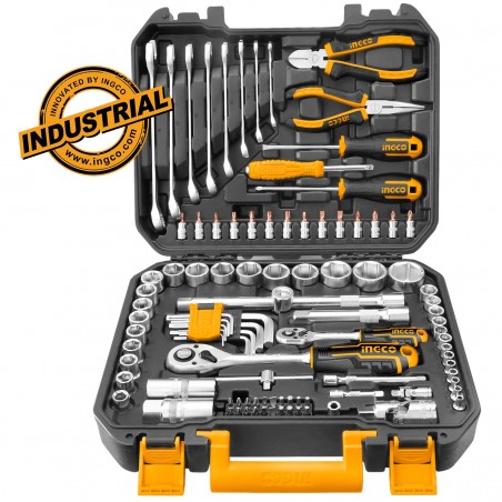 HKTHP21001 Σετ Εργαλεία Χειρός & Καρυδάκια 1/4"-1/2" 100 Τεμάχια