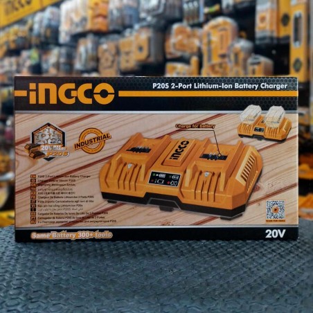 FCLI2082 Ταχυφορτιστής 2 Θέσεων 2x20V 4.0Ah