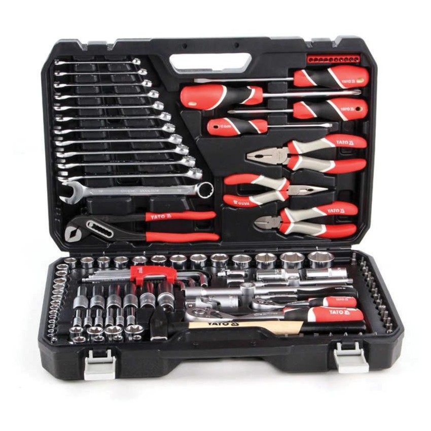 YT-38901 Σετ Κασετίνα με Καρυδάκια 1/4" & 1/2" 122 Τεμάχια