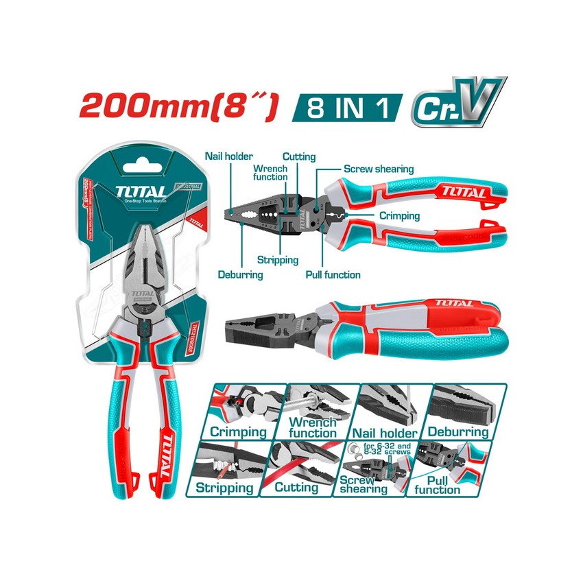THTMF186 Πένσα Σύνθετης Λειτουργίας 8 σε 1 200mm