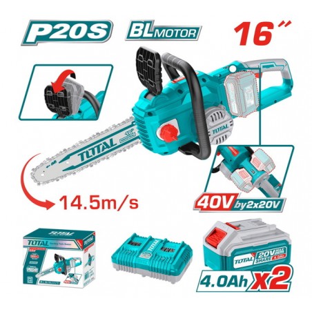 TGSLI401682 Σετ Επαγγελματικό Αλυσοπρίονο Μπαταρίας 40V (2x4.0Ah)