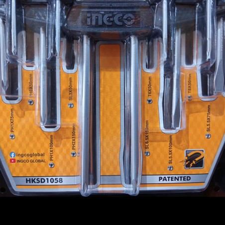 HKSD1058 Σετ Κατσαβίδια 10 Τεμάχια