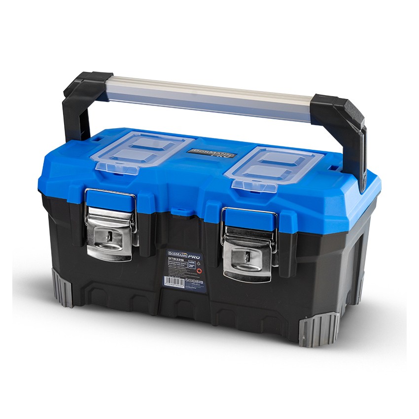 BTB3316 Εργαλειοθήκη Χειρός Πλαστική "LION" με Μεταλλικό Kούμπωμα και Ταμπακέρα