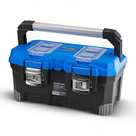 BTB3316 Εργαλειοθήκη Χειρός Πλαστική "LION" με Μεταλλικό Kούμπωμα και Ταμπακέρα