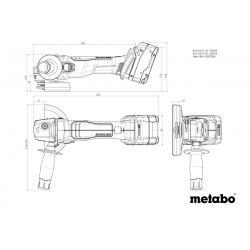W 18 L BL 9-125 Γωνιακός Τροχός Μπαταρίας Ø125mm 18V (Solo)
