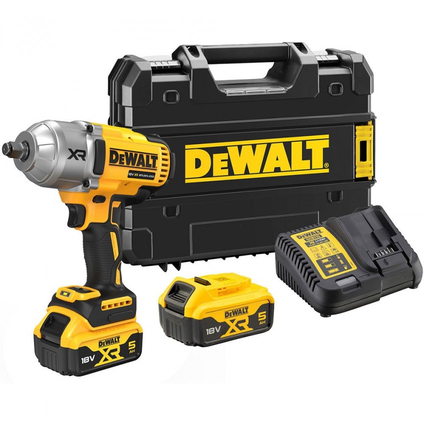DCF900P2T-QW Μπουλονόκλειδο Υψηλής Ροπής XR 18V (2x5.0Ah)