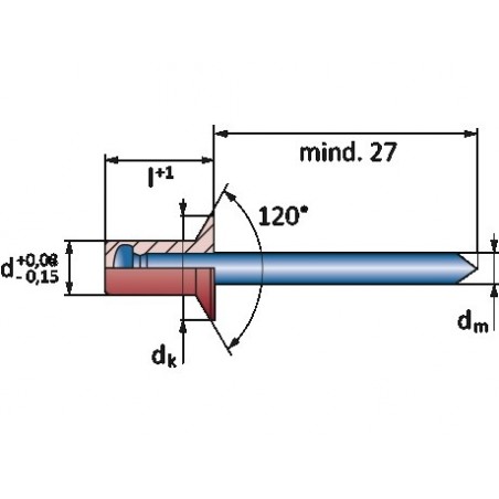 CERTO Στεγανά Φρεζάτο Alu/Steel 3,2 x 8 (Κουτί 500 τεμαχίων)