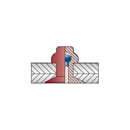CERTO Με Επίπεδο Κεφάλι  A2/Alu 3,2 x 8 (Κουτί 500 τεμαχίων)