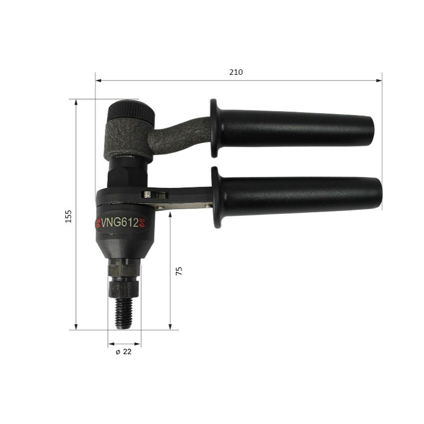 VNG 612 Πριτσιναδόρος Χειρός έως M12mm