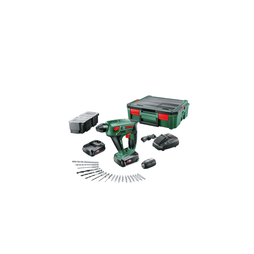 Uneo Maxx Περιστροφικό Πιστολέτο Μπαταρίας 18V & Συλλογή Μύτες (2x1.5Ah) - 19 Τεμάχια