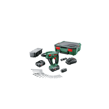 Uneo Maxx Περιστροφικό Πιστολέτο Μπαταρίας 18V & Συλλογή Μύτες (2x1.5Ah) - 19 Τεμάχια